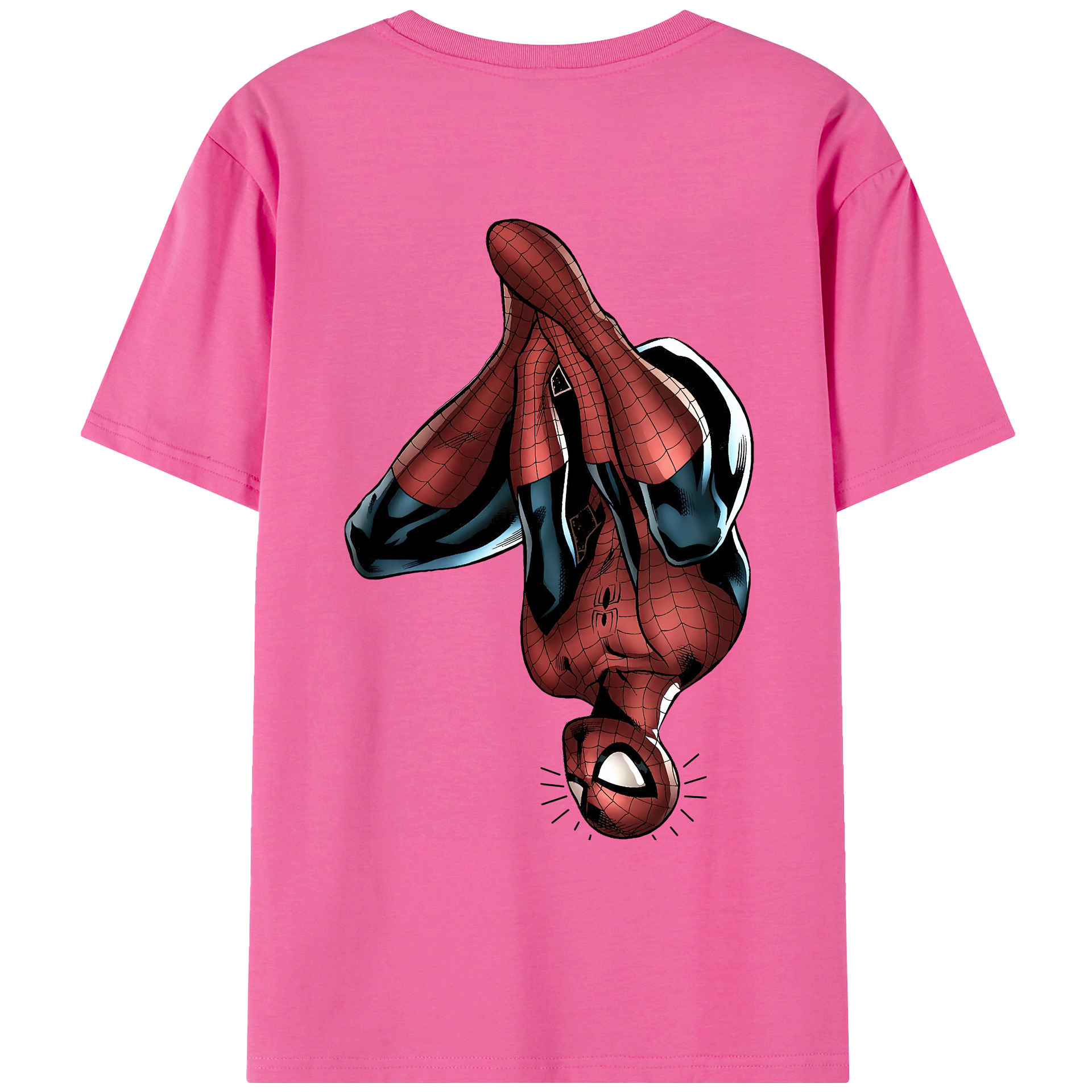 （画像用） Spider Man スパイダーマン レディース半袖Tシャツ(バックプリント)
